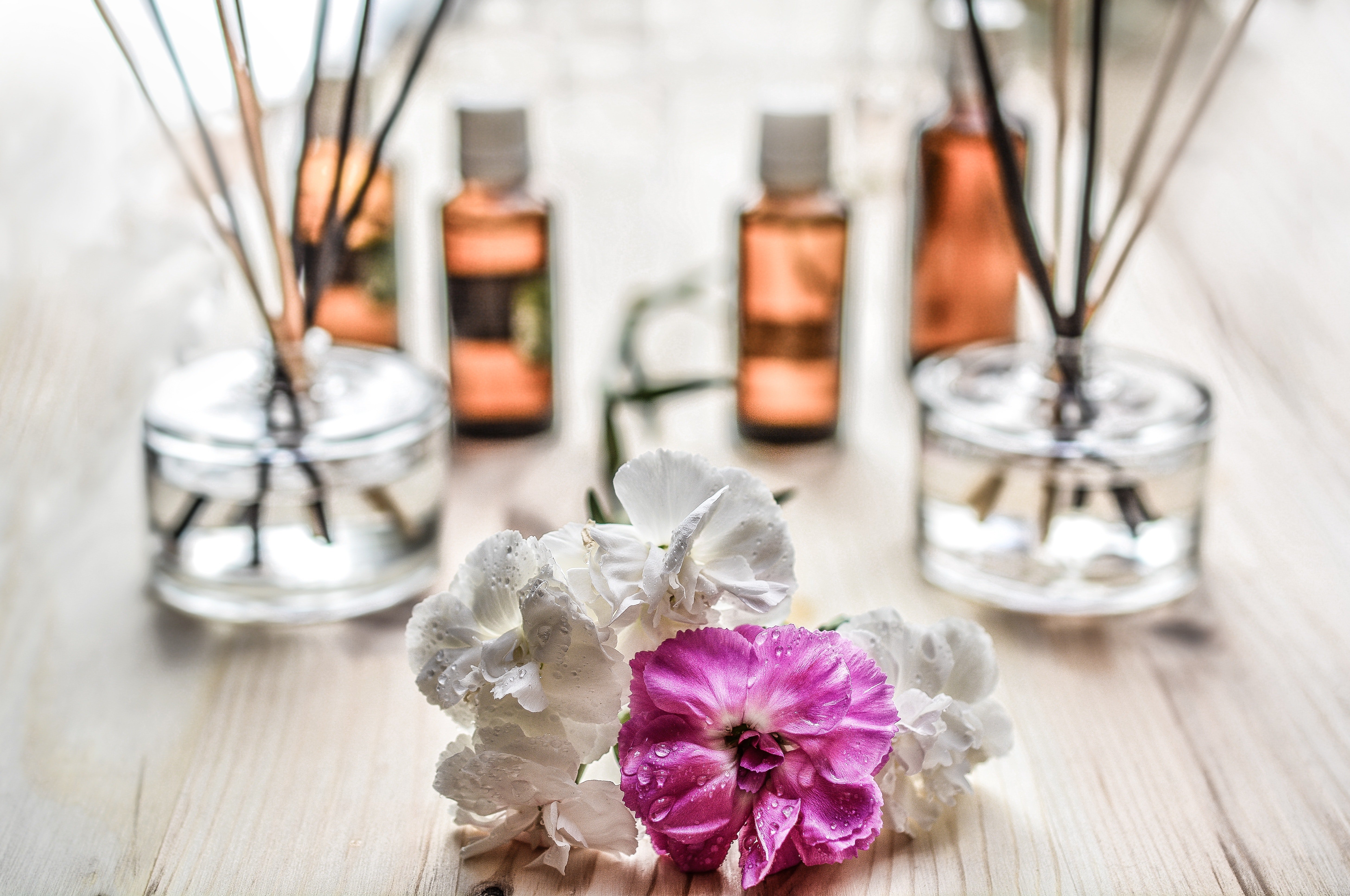 REAL PHOTO: aromatherapy oils and blending at Pyramid