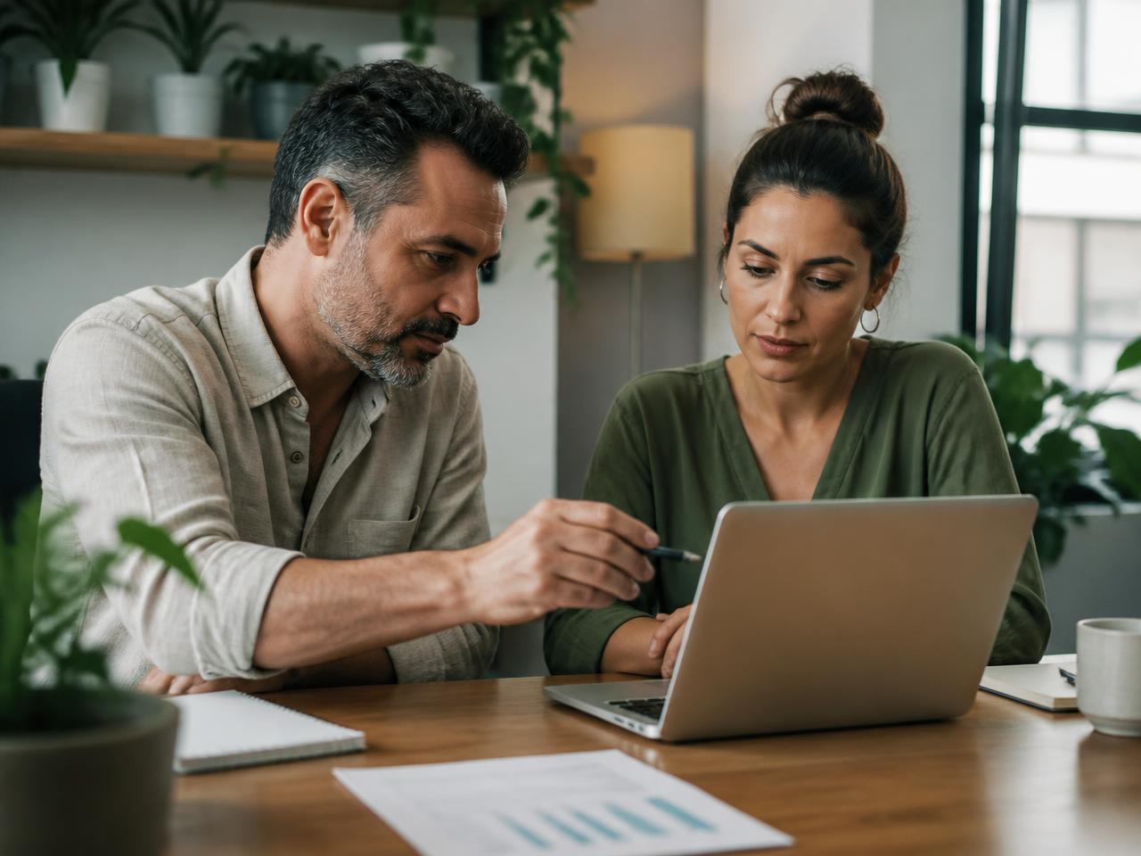 One-to-one business support session between two holistic therapists